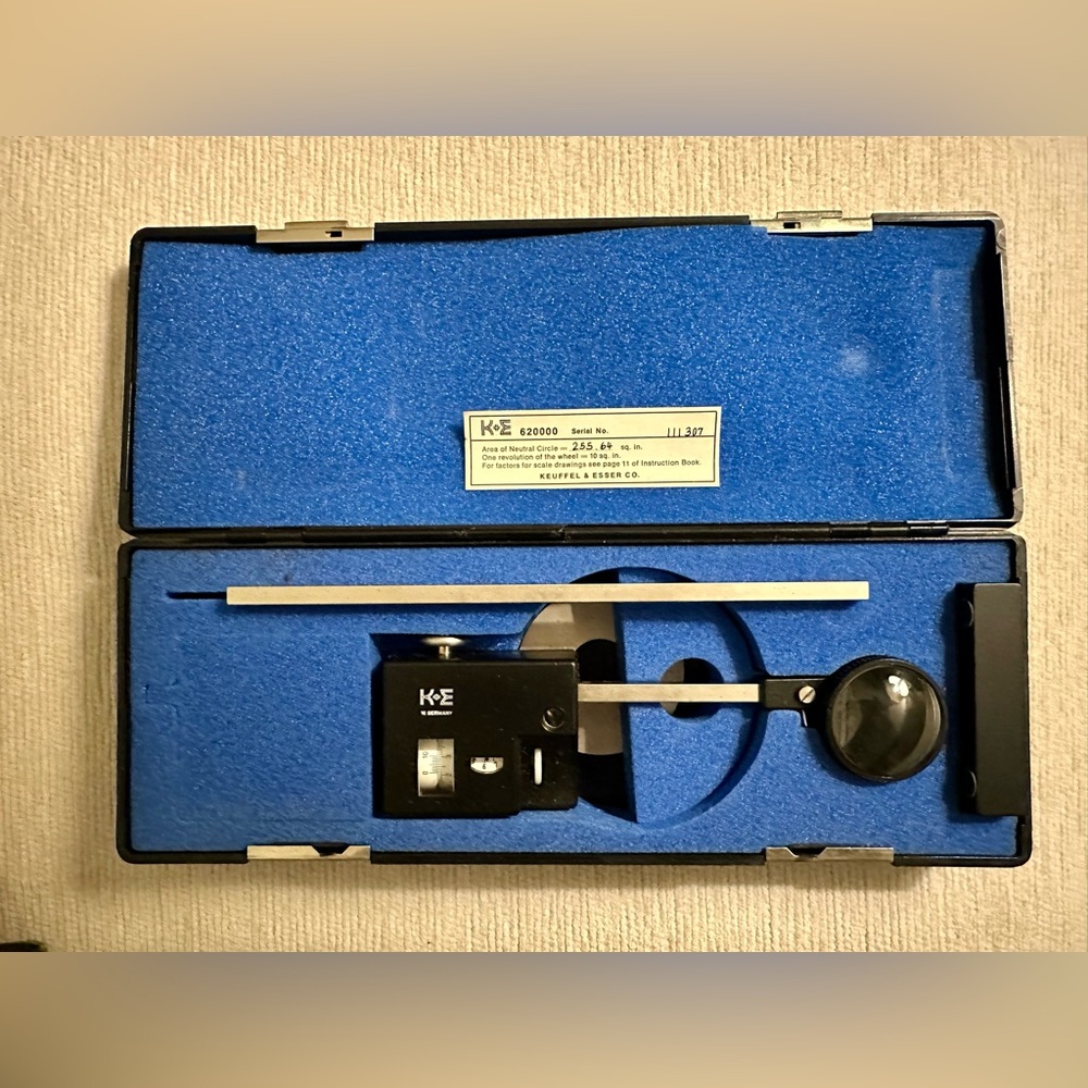 Vintage Keuffel & Esser 620000
Polar Planimeter W. Germany
Precision Area Tool